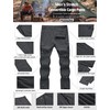 Mens Hiking Convertible Pants Waterproof Lightweight Quick Dry Zip Off