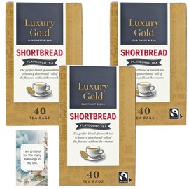 Tea Hamper Bundle Featuring Luxury Gold Shortbread Flavoured Tea (Pack of 3) – Gift Or Personal Use By Oerich Gift