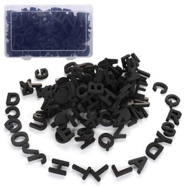 Firlar 124Pcs Magnetic Letters, Uppercase Alphabet ABC Magnets for Fridge Refrigerator, Foam Alphabet Letters Refrigerator Magnets Educational Tools for Spelling and Learning, Black