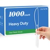 SACATR 1000 Count Heavy Duty Clear Plastic Knives Disposable,BPA-Free Disposable
