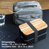 akinod Bento+Lunch Bag White/Terracotta