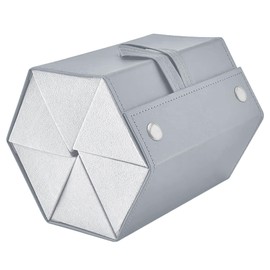 CHENKEE Sunglasses Storage Box, 6 Compartments, Foldable Glasses, Display Box, Portable Glasses Box, Hanging Glasses Case for Multiple Glasses, Glasses Storage (Grey), gray