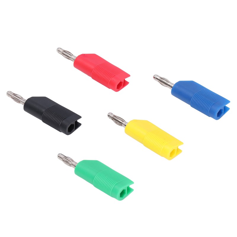 10PCS 4mm Banana Plugs Brass Nickel Plated Connectors Speaker Cable