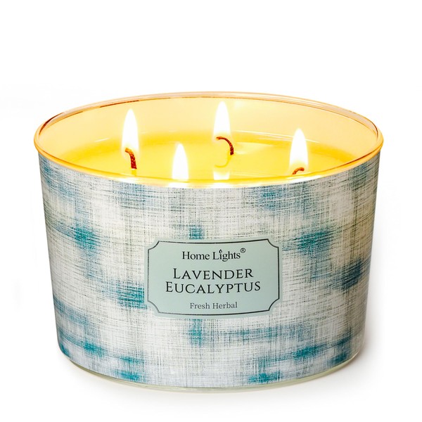 Home Lights Soy Wax Candles for Home Scented in Glass,