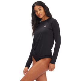 Billabong Women's Classic Long Sleeve Rashguard, Black, Large