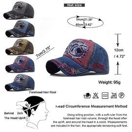 CheChury Baseball Cap Adjustable Snapback Western Fashionable Baseball Hat Retro Baseball Cap Cotton Headband Summer Hat Unisex Sun Hat for Sports Outdoor Leisure, red