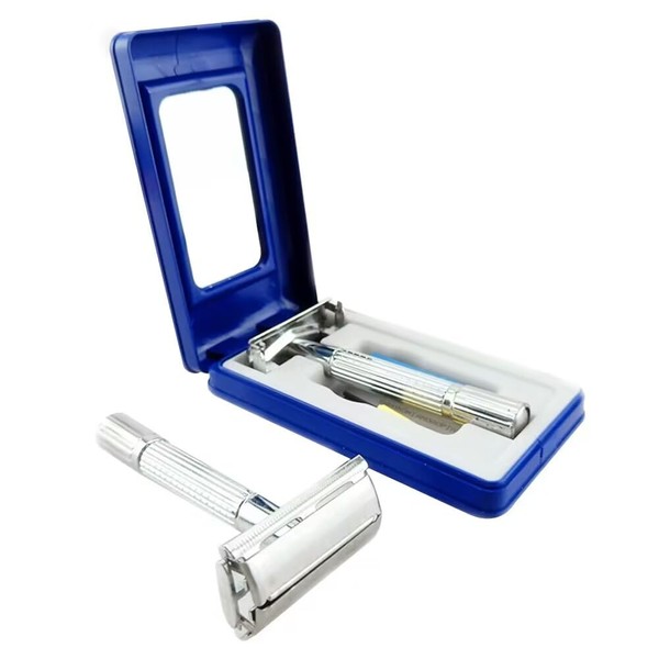 Aiweijia Double Edge Safety Razor Reusable Manual Stainless Steel Shaver