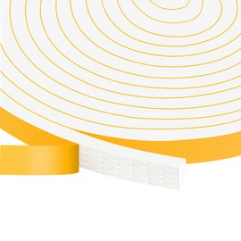 Trisiki Strong Adhesive Weather Stripping, High Density Weatherproof Weather Stripping Door Seal Strip for Sliding Door, Windows,Noise-Reduction Foam Sealing Strip, White(1/2 in x 1/4 in x 13Ft)