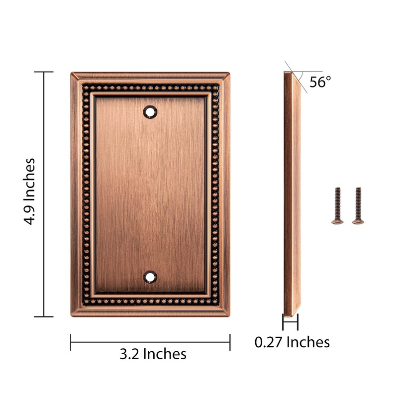Henne Bery Sunken Pearls Decorative Wall Plate Switch Plate Outlet