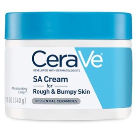 CeraVe SA Cream | 12 Ounce | Renewing Salicylic Acid Body Cream for Rough and Bumpy Skin | Fragrance Free