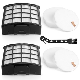 HOUSEMAX AZ1810 Replacement Filters for Shark Stratos Pet Pro Lift-Away Upright Vacuum Cleaner AZ1810, 2 Foam&Felt Filters + 2 Hepa Filter