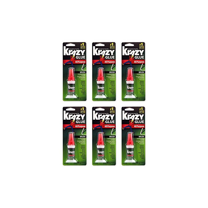 Krazy Glue KG92548R Instant Krazy Glue 0.18-Ounce All Purpose Brush