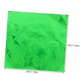 FUNOMOCYA 100pcs Aluminum Foil Wrapping 20x20cm Candy Wrapper Tin Foil Paper Safe for BBQ Kitchen