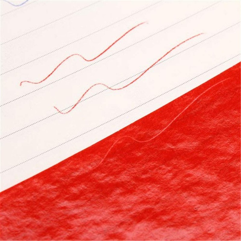 100 Sheets Red Carbon Transfer Paper for Copying | Premium
