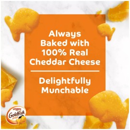 Goldfish Cheddar Crackers 6.6 Ounce Pack of 6 Baked With Real Cheese Snack