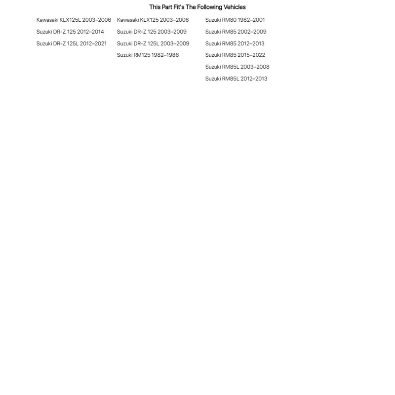 Motion Pro Throttle Tube - Fits: Suzuki RM85L 2003-2008,2012-2013