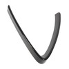 Bumper Grill Trim V Shape Frame Decoration Bright Black Replacement