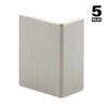 Prime-Line S 4215 Brushed Stainless, Adhesive Backed Door Edge Guard