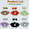 ebuddy 6 Sets Doll Clothes for 17cm Plush Dolls -