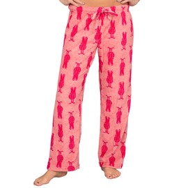 A Christmas Story Pink Bunny Plush Lounge Pants (Adult Small)