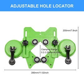Drill Bit Hole Saw Guide Jig Fixture 4-83 mm Adjustable Diamond Hole Cutte r Centering Locator Holder with Vacuum Suction Base Sucker for Ceramic Glass Marble