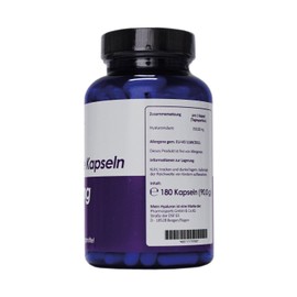 Hyaluronic Acid Capsules - High Dose with 350 mg 180 Pieces (6 Months). Hyaluron from Fermentation with 500-700 kDa (Micro Molecular)