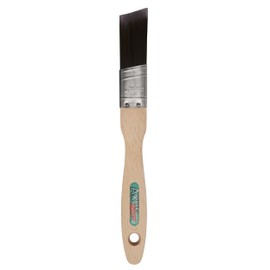 Axus Decor Silk Cutter Brush (Mink Series) - 1"/25mm - Angled For Cutting In Walls, Ceilings & Woodwork Edges, Smooth, Natural Bristles, Bamboo Handles, Rust-Resistant Stainless Steel