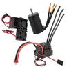 Waterproof 3660 3800KV Brushless Motor 80A Brushless ESC Heatsink Combo