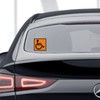 pubblimania 2 x Disabled Stickers - Exterior Use of Cars,
