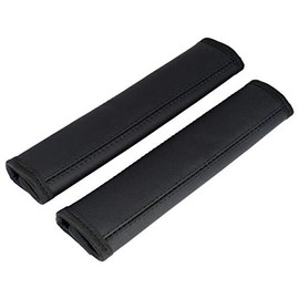 L&P Car Design GmbH 2 Piece Seatbelt Pads Protector Shoulder Pads Genuine Leather