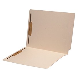 14 pt Manila Folders, Full Cut 2-Ply End Tab, Letter Size, Fastener Pos #1 & #3 (Carton of 250)