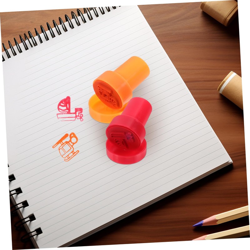 Sosoport 10pcs Transport Theme Stamps for Fun Journal Stamps Favors