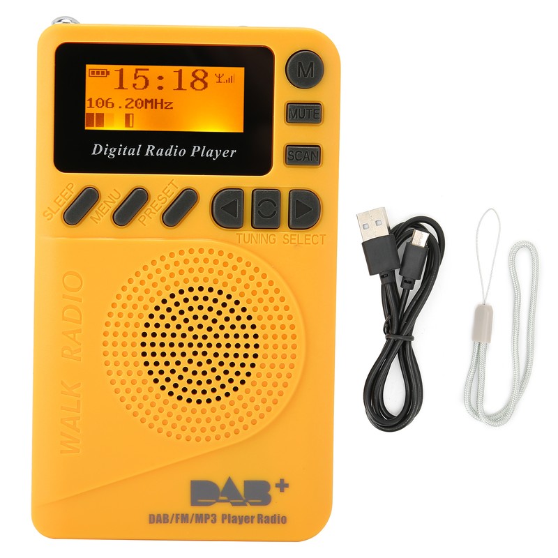 DABP9 Portable Pocket Radio LCD Display Speaker MP3 Player Digital