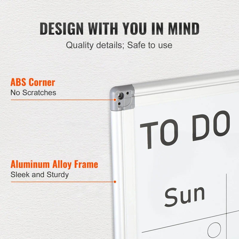 36 X 24 Inches Magnetic Dry Erase Calendar Board Monthly