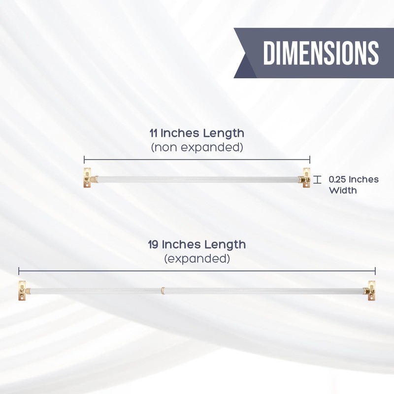 Amazing Drapery Hardware White Swivel Sash Curtain Rods with Brass