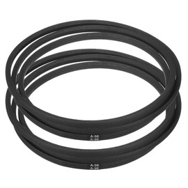 sourcing map 2pcs A96 or 4L980 Classic Wrapped Rubber V-Belt, 96"(2438mm) Inside Circumference, A Profile V Belt