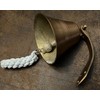 Ship Bell for Maritime Wall Decoration Burnished Brass
