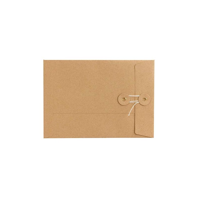 Envelope C5, 229 x 162 mm, Brown, Twine Closure, Kraft