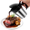 Insulated Gravy Boat, 450ml Gravy Jug with Hinged Lid, Double