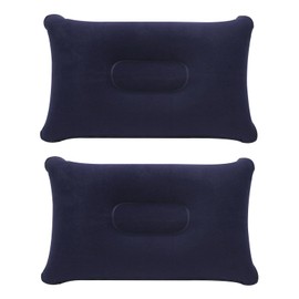 Vxiwscy 2er Set Blaue Aufblasbare Kissen für Camping und Reisen, Ultraleicht und Kompakt, Wasserfestes Material, Ideal für Outdoor und Unterwegs, Leicht und komfortabel 35 cm x 22 cm