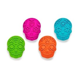 Fred and Friends Cortadores de galletas "ABC"™ , SWEET SPIRITS Día de los muertos, Multicolor, Paquete de 4