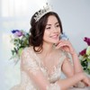 10Pcs Crystal Tiara and Crowns for Women Princess Rhinestone Crown