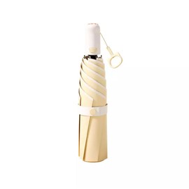 Krago Travel Umbrella Windproof Lightweight Auto Open Close Sun/Rain Women Umbrella Meow Foldable Mini Auyomatic Yellow, yellow