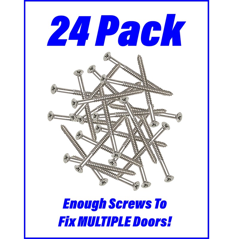 Generic Satin Nickel Silver Wood Screws - 9 x 2