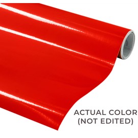 VViViD Red Gloss DECO65 Permanent Adhesive Craft Vinyl for Cricut, Silhouette & Cameo (7ft x 11.8" Roll)