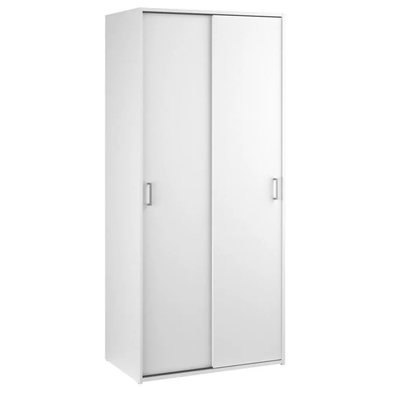 Tvilum Space Wardrobe with 2 Sliding Doors, White