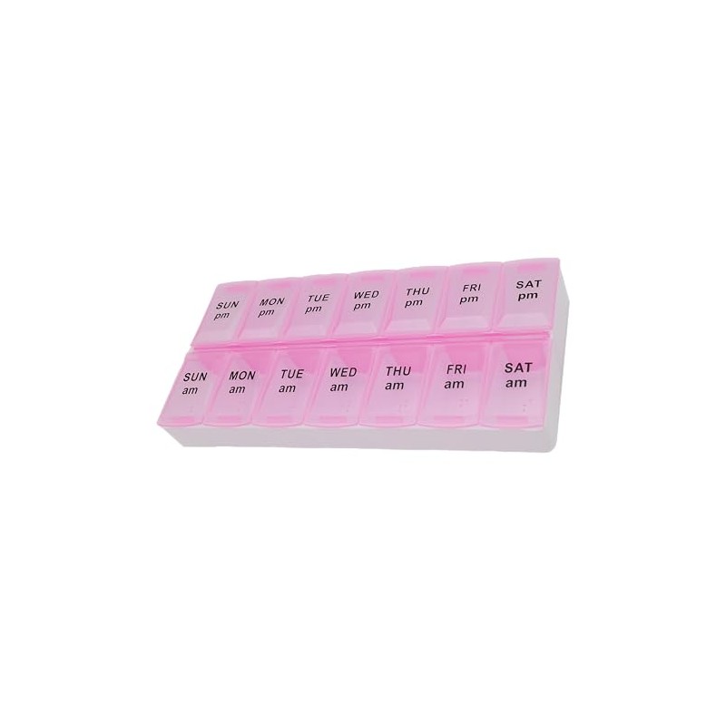 7 Day Weekly Pill AM PM Organizer, ShysTech Large Pill