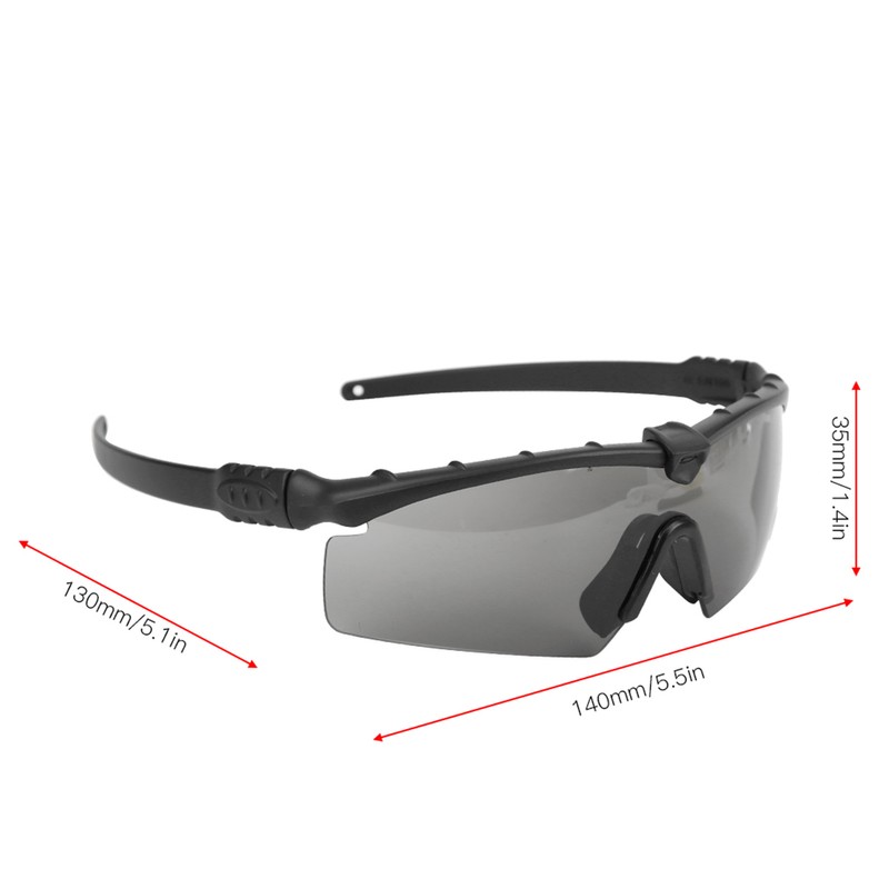 Windproof Sandproof Military Goggles Tactic Glasses Anti Impact Shooting Eye