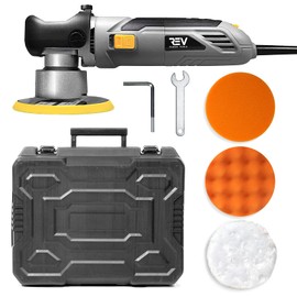 VViViD REV Random Orbit Buffer & Polisher, Paint-Safe, 2000-6400rpm, with 3 buffing cutting pads