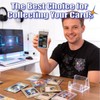 Magnetic Card Holders,Transparent Display Box 35PT UV Protection 10 Pack